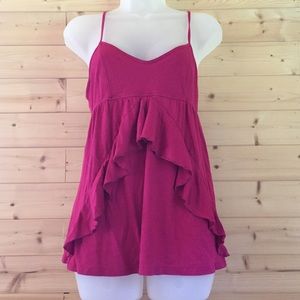 American Eagle ruffle tank top S